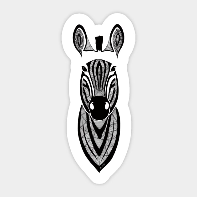 Zoo et Be - Zebra Sticker by Art_et_Be